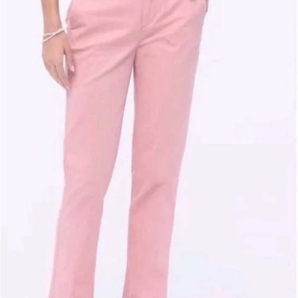 J. Crew Women's Straight Leg Jeans in Soft Pink